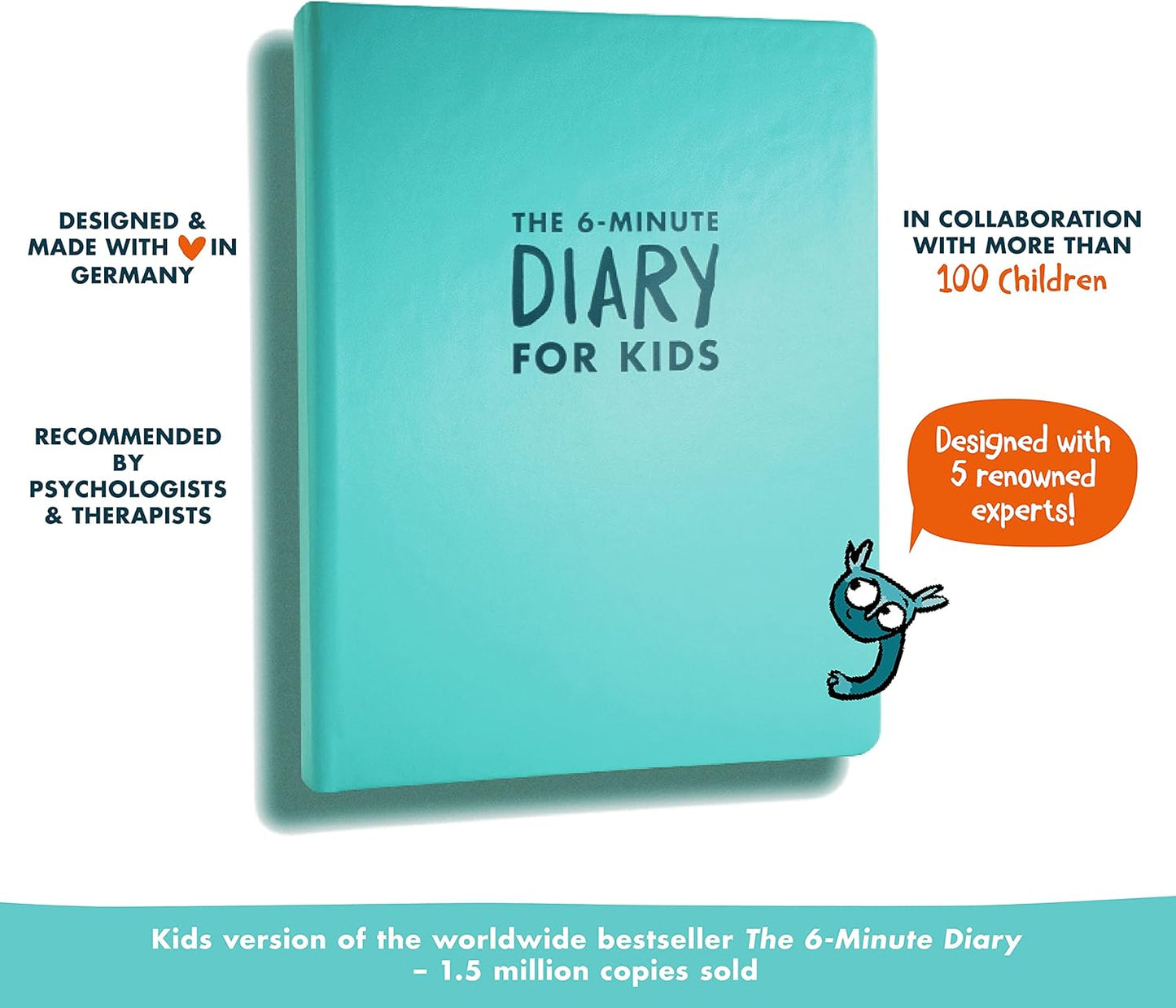 The 6-Minute Diary for Kids | Kids Journal to Promote a Positive Mindset: More Confidence, Mindfulness & Happiness | Gift for Girls and Boys, Age 6-12