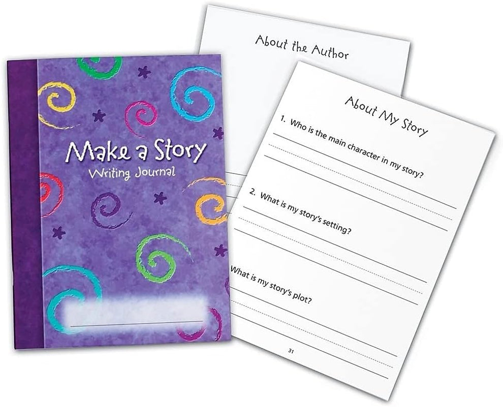 Make a Story Writing Journal, Creative Writing, Early Handwriting Help, Journals for Kids, Kids Notebooks, Set of 10, Ages 5+