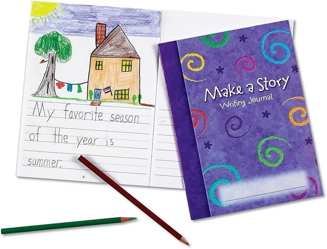 Make a Story Writing Journal, Creative Writing, Early Handwriting Help, Journals for Kids, Kids Notebooks, Set of 10, Ages 5+