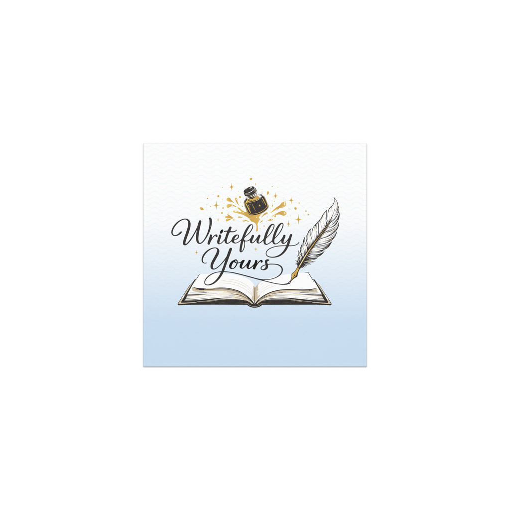 Writer Car Magnet – "Magnetic Power of Writing" | Matte Vinyl Magnetic Bumper Sticker - Writefully Yours