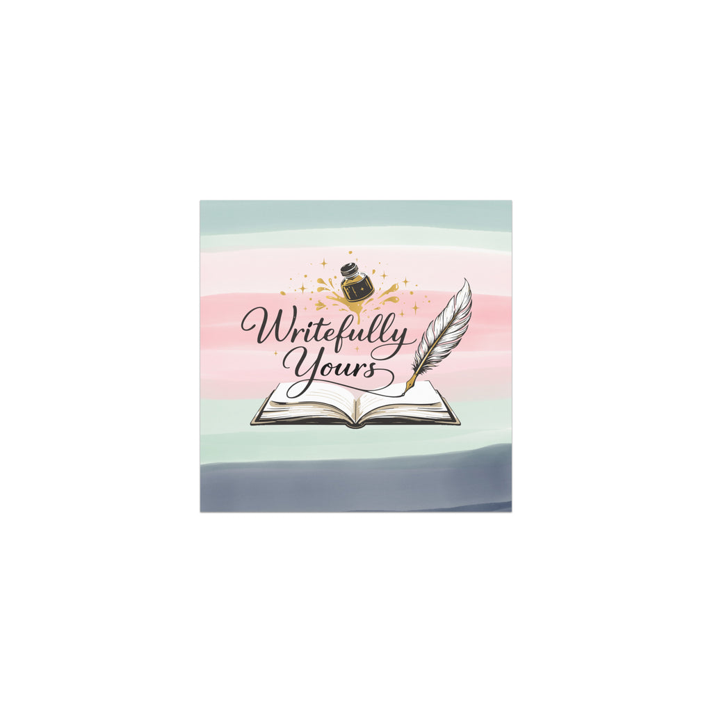 Writer Car Magnet – "This Car Gets Fueled by Writing" | Matte Vinyl Magnetic Bumper Sticker - Writefully Yours