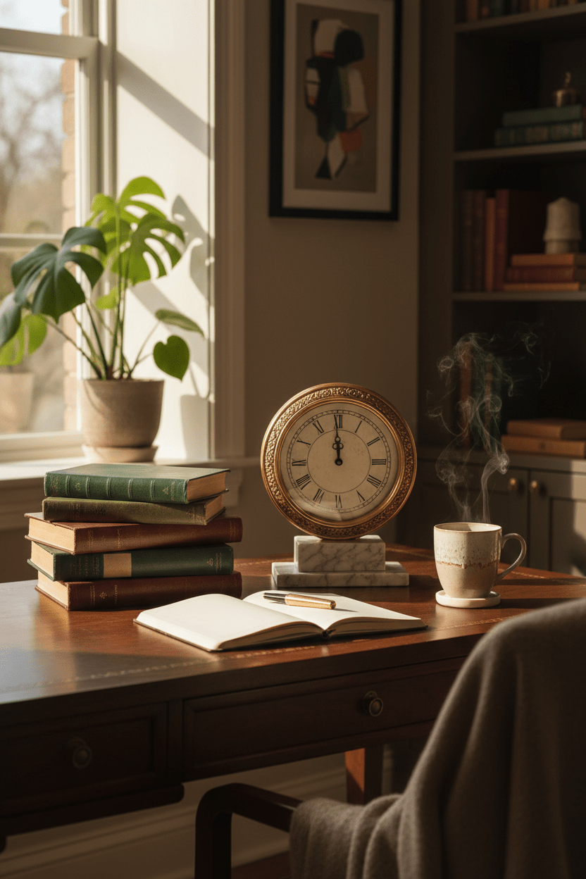 Funny Writer's Desk Clock – "It's 3:00 Somewhere" | Unique Teacher & Writer Gift - Writefully Yours