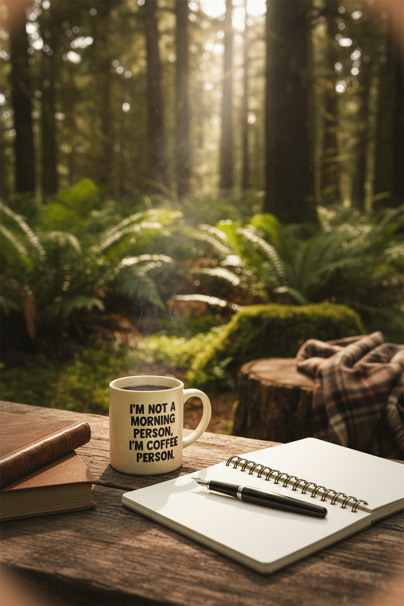 Funny Coffee Lover Ceramic Mug – "No Eve, It's Coffee This Semester" | 11, 15 & 20 oz - Writefully Yours