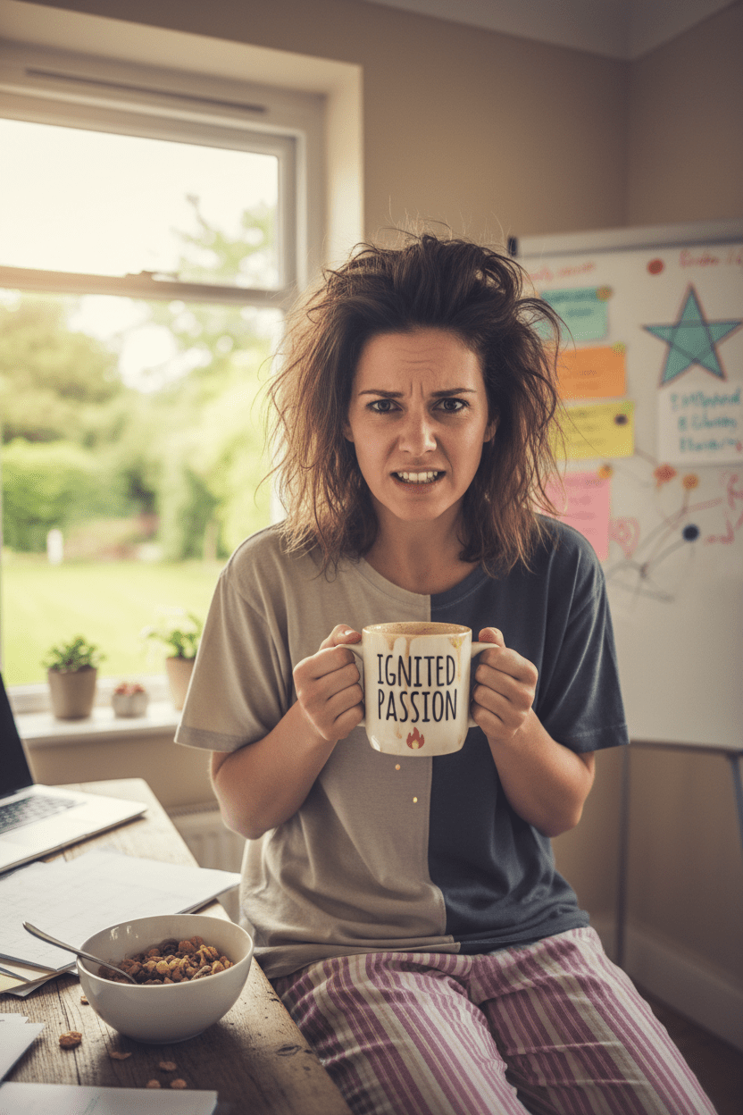 Motivational Ceramic Coffee Mug – "Ignited Passion" | 11 oz - Writefully Yours