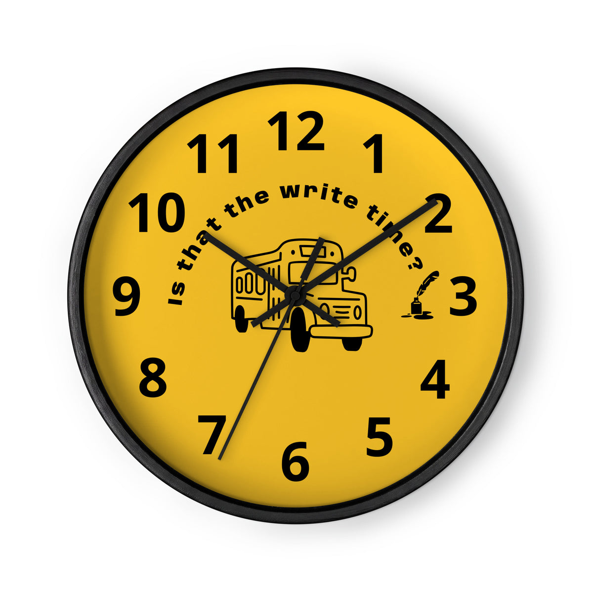 Funny Writer's Desk Clock – "It's 3:00 Somewhere" | Unique Teacher & Writer Gift - Writefully Yours