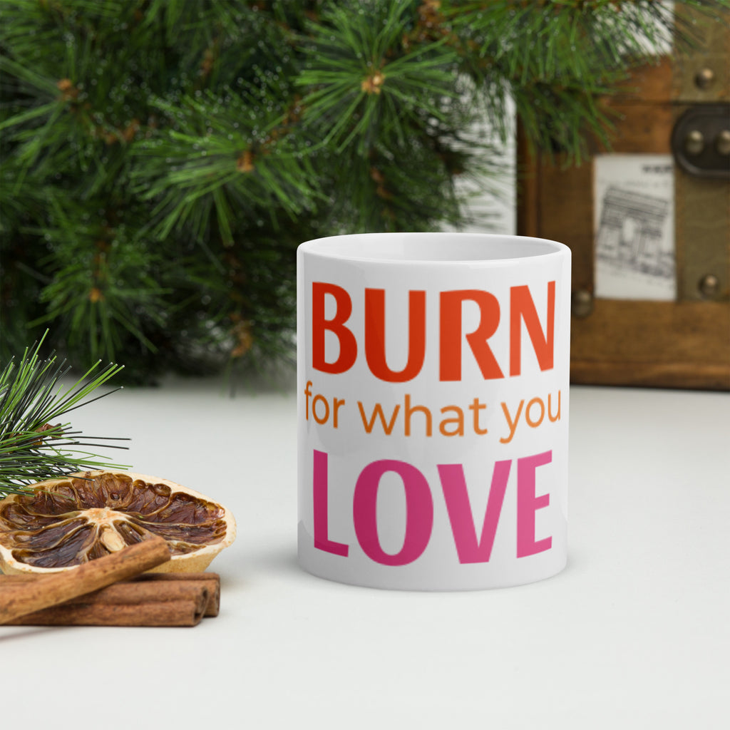 Motivational Ceramic Coffee Mug – "Ignited Passion" | 11 oz - Writefully Yours