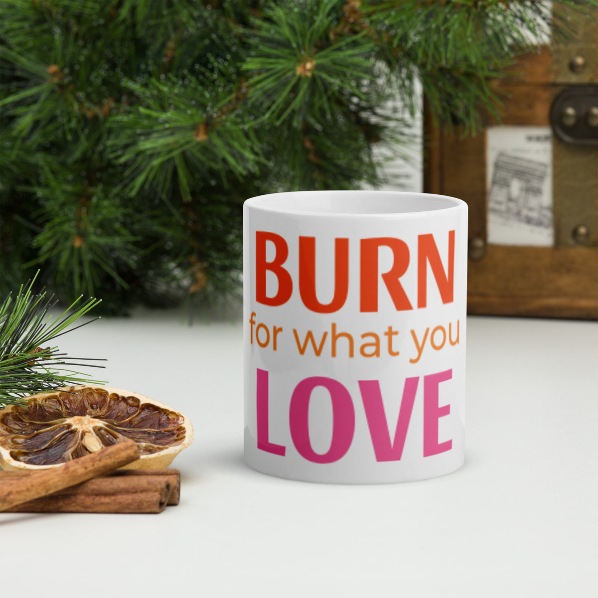 Motivational Ceramic Coffee Mug – "Ignited Passion" | 11 oz - Writefully Yours