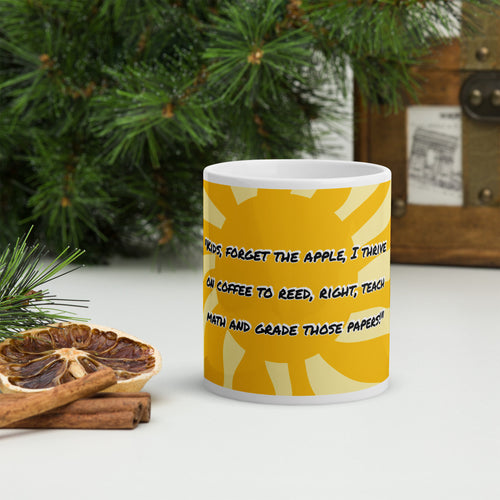 Funny Coffee Lover Ceramic Mug – "No Eve, It's Coffee This Semester" | 11, 15 & 20 oz - Writefully Yours
