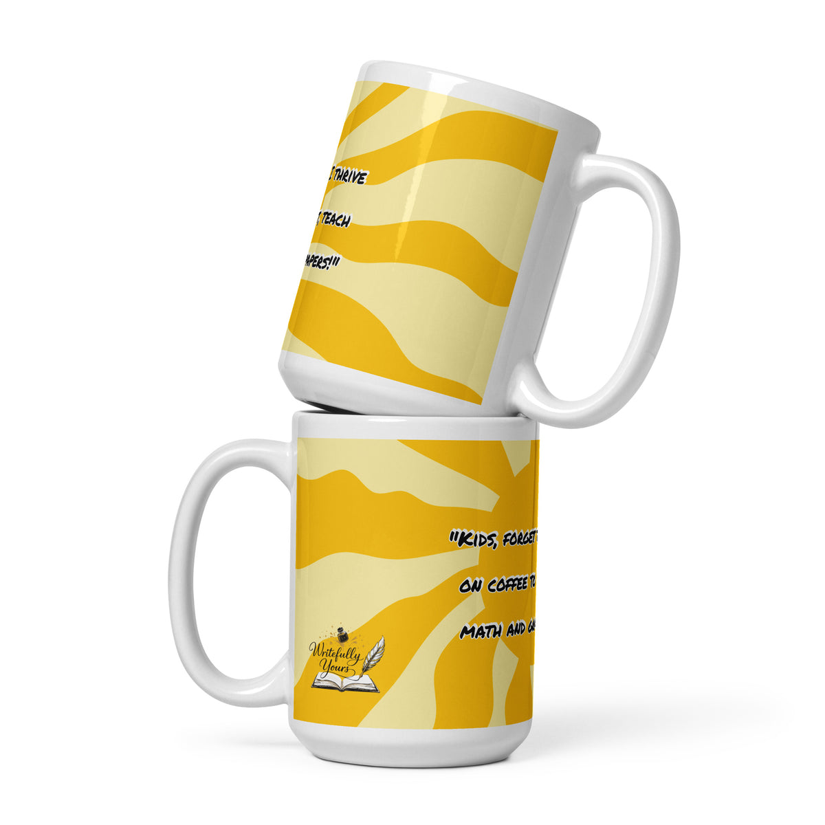 Funny Coffee Lover Ceramic Mug – "No Eve, It's Coffee This Semester" | 11, 15 & 20 oz - Writefully Yours