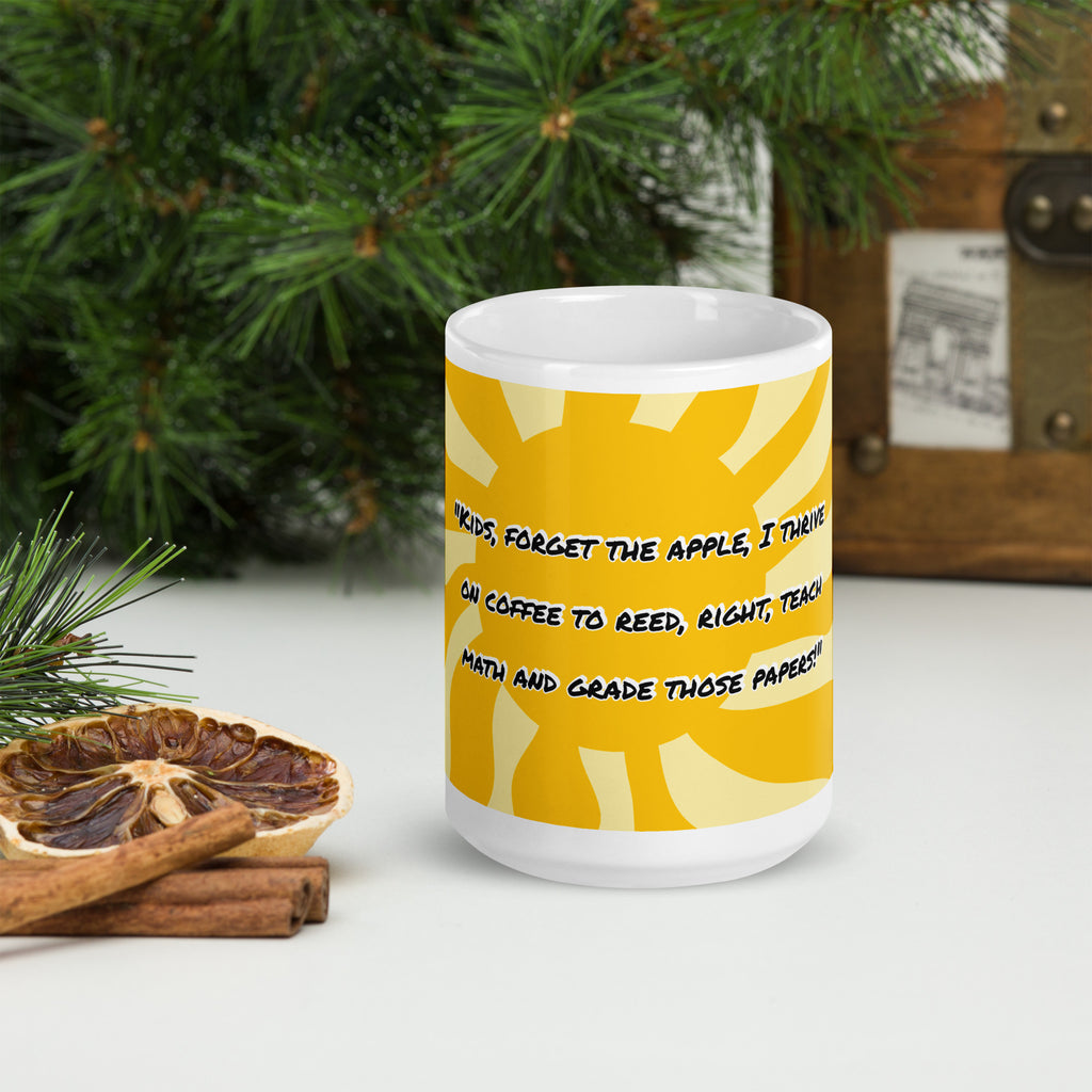 Funny Coffee Lover Ceramic Mug – "No Eve, It's Coffee This Semester" | 11, 15 & 20 oz - Writefully Yours