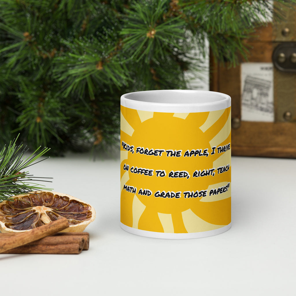 Funny Coffee Lover Ceramic Mug – "No Eve, It's Coffee This Semester" | 11, 15 & 20 oz - Writefully Yours